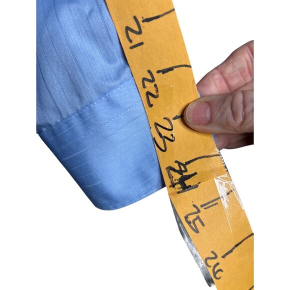 Kenneth Cole Reaction Men’s Size XL Blue Dress Shirt - Picture 6 of 7